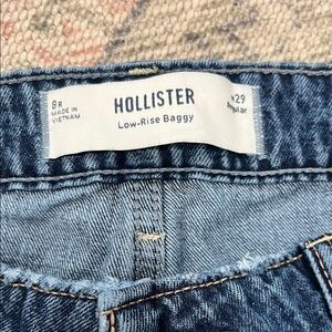 Hollister Blue Denim Low-Rise Jeans